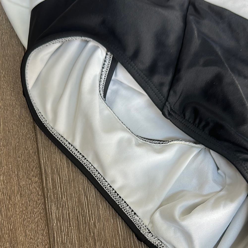 MICHAEL Michael Kors Black and White One Piece Swimsuit - Picture 6 of 7